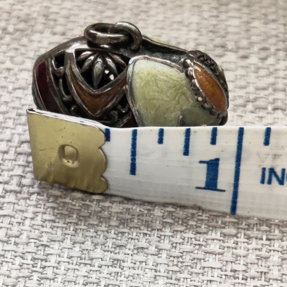 Marcasite Elephant Pendant Thai Elephant Charm - Picture 2 of 6